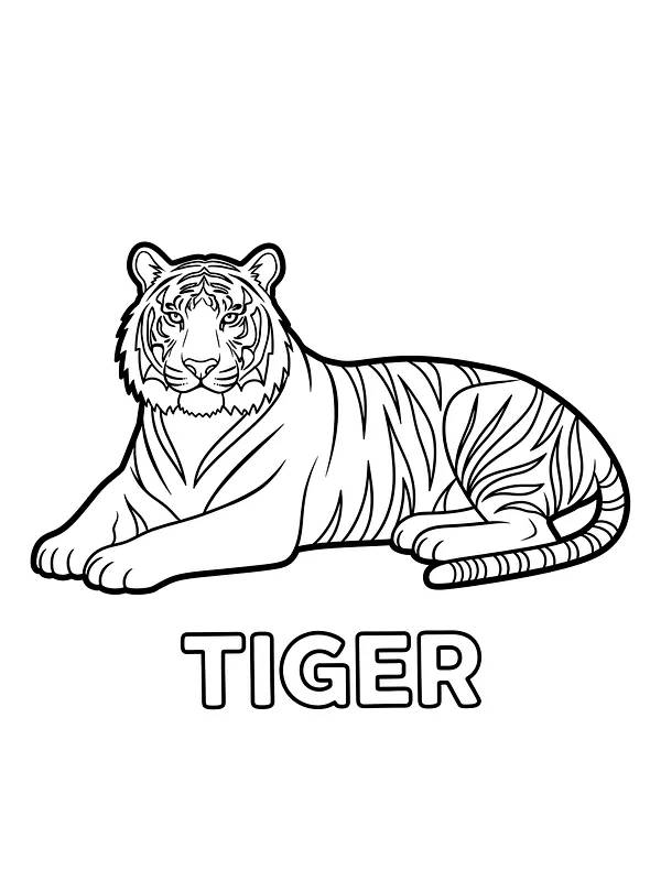 Tiger, der ligger stille, underkategori