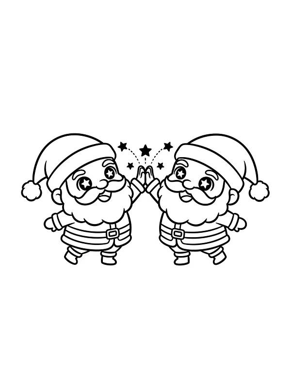 To nisser, der giver high five