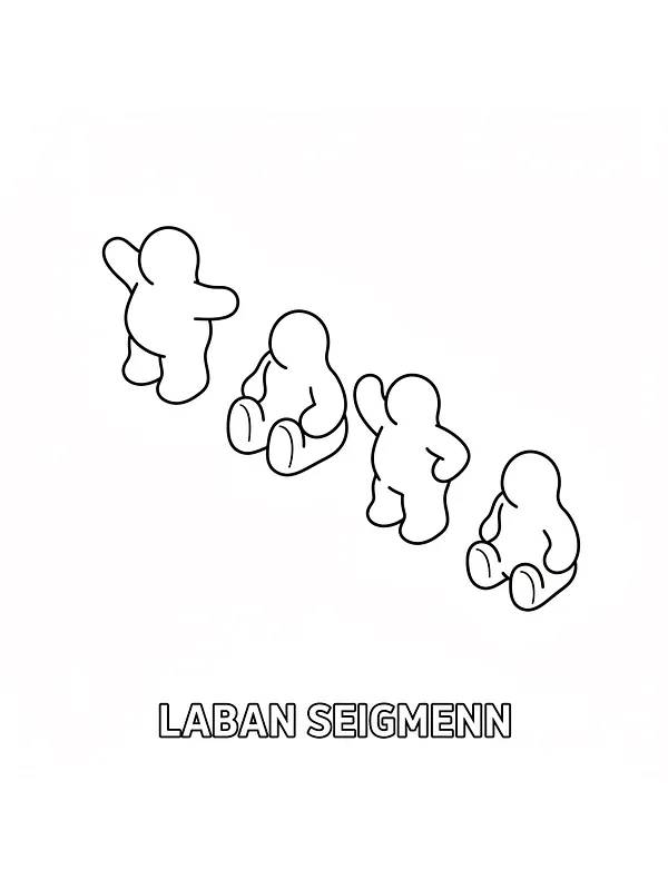 Laban seigmenn for fargelegging