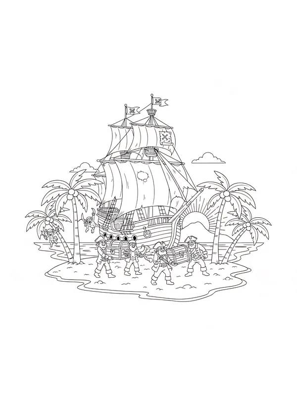 Piratenschiff mit Piraten, Unterkategorie