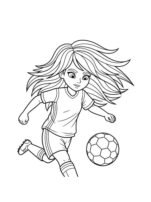 Flicka som spelar fotboll, underkategori