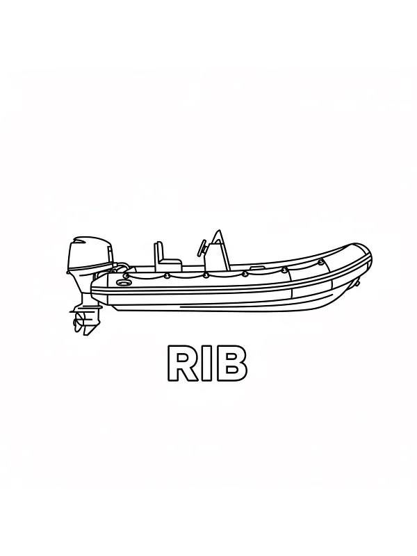 RIB-Boot bereit zum Ausmalen, Unterkategorie