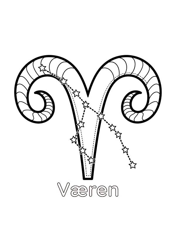 Væren stjernetegn symbol, underkategori