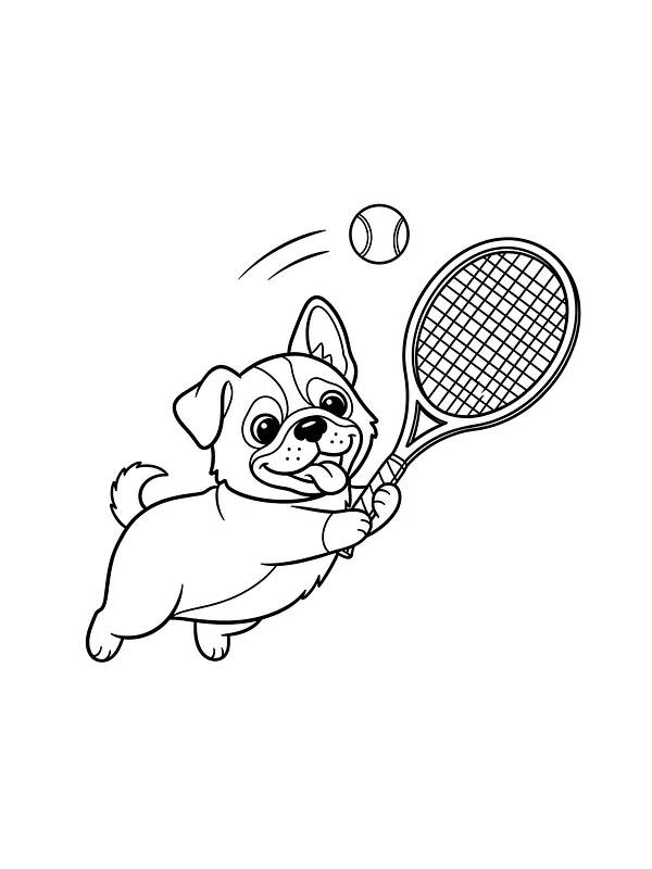 Hund spiller tennis, underkategori