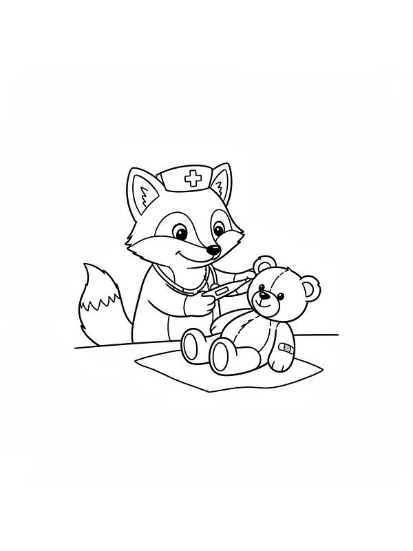 Rev som doktor med kosebamse, underkategori