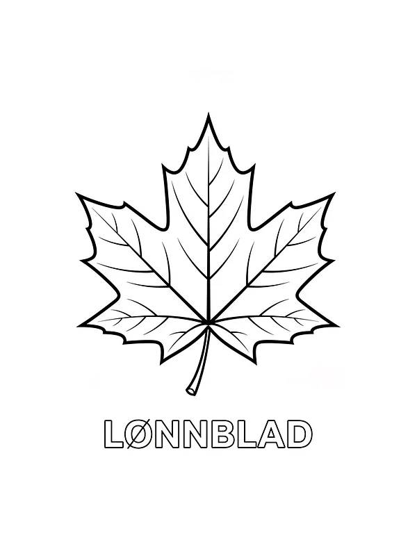 Lønneblad tegning, underkategori
