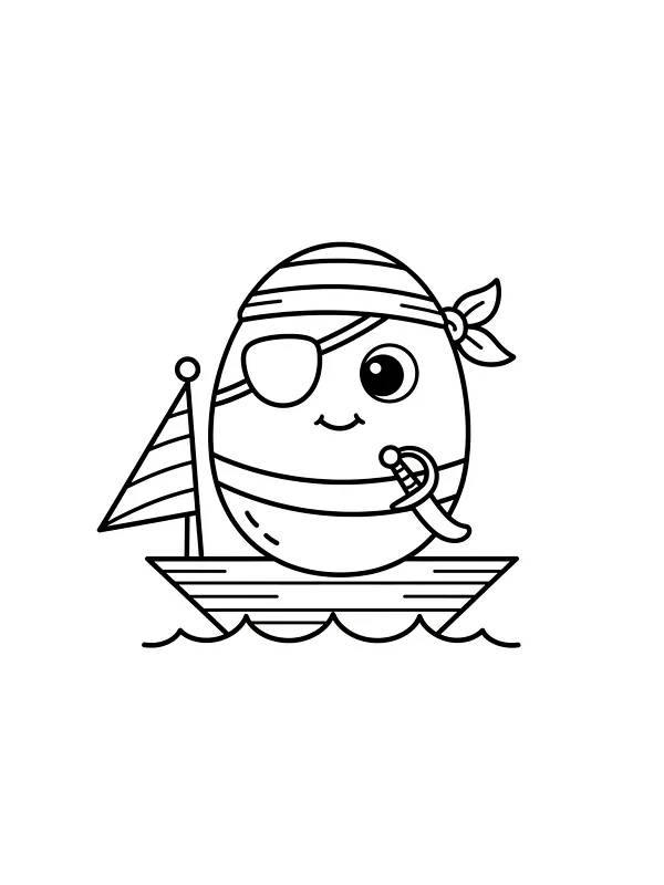 Piratæg i båd