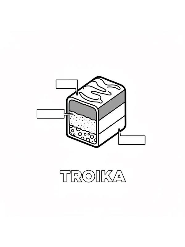Troika sjokolade med fyll