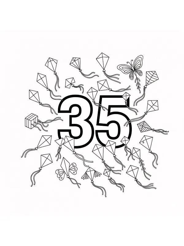 Drachen und Schmetterlinge mit Zahlen 35, Unterkategorie