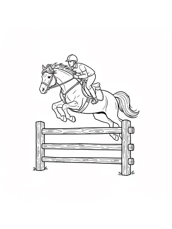 Rytter som hopper med hest, underkategori