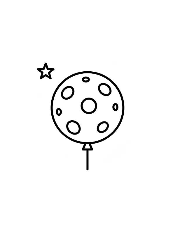 Luftballon og stjerne
