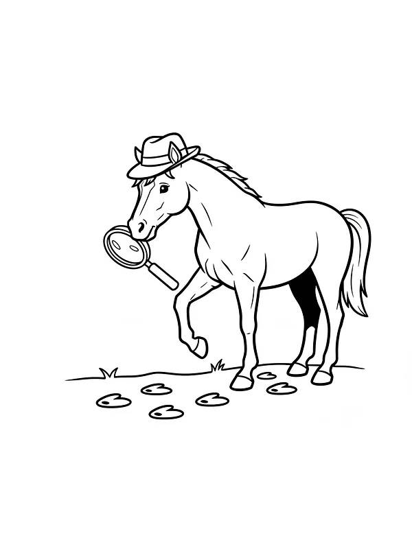 Hest med forstørrelsesglass, underkategori