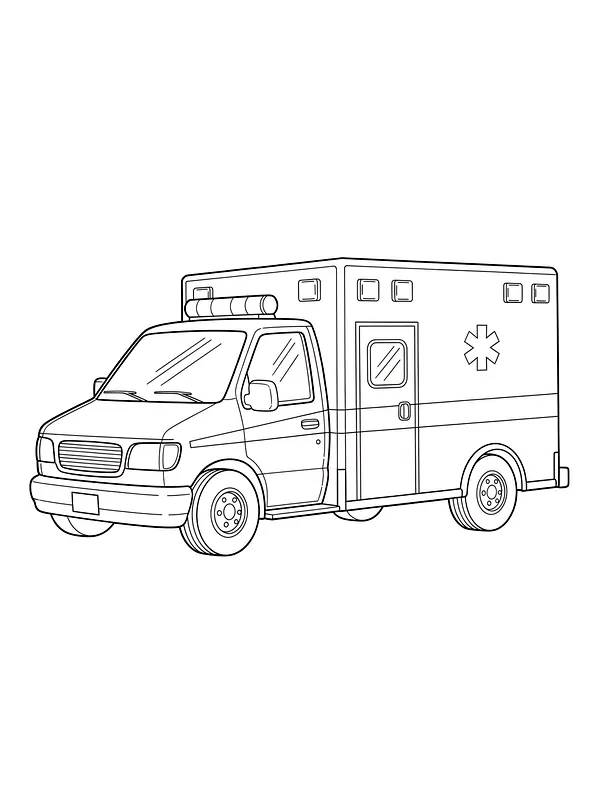 Ambulansebil for fargelegging, underkategori