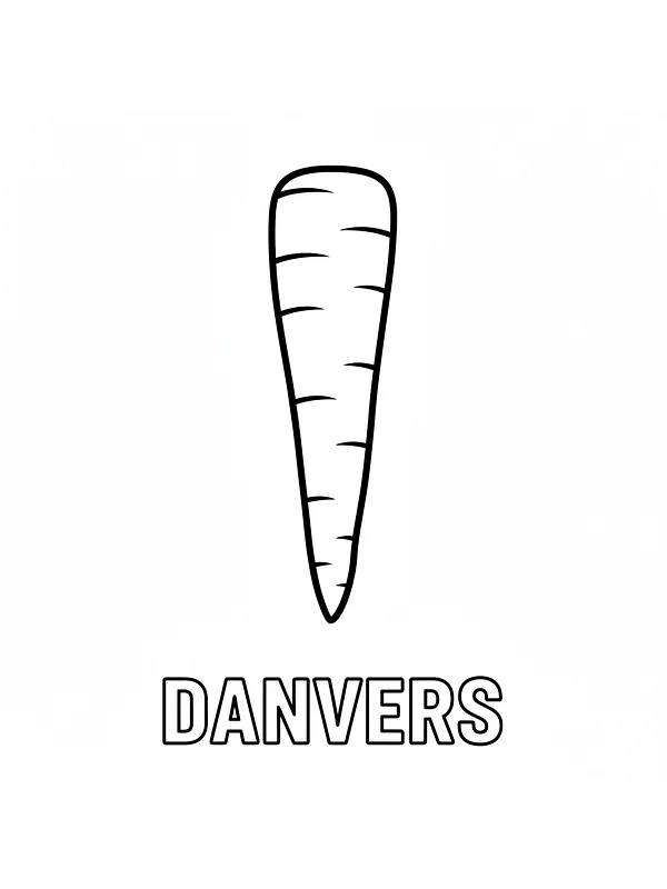 Gulerod med teksten Danvers