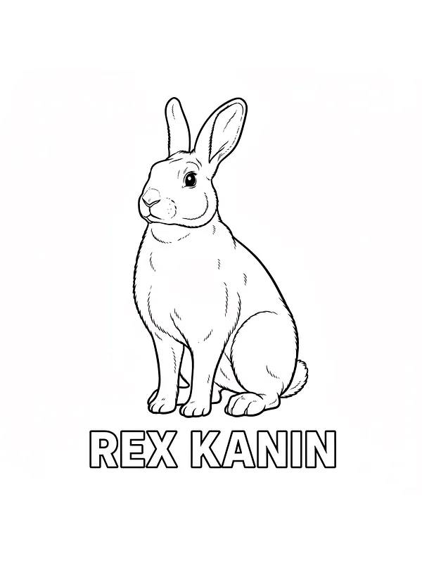 Rex kanin sittende