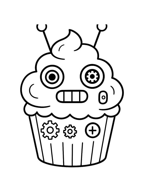Robotmuffin med antenner