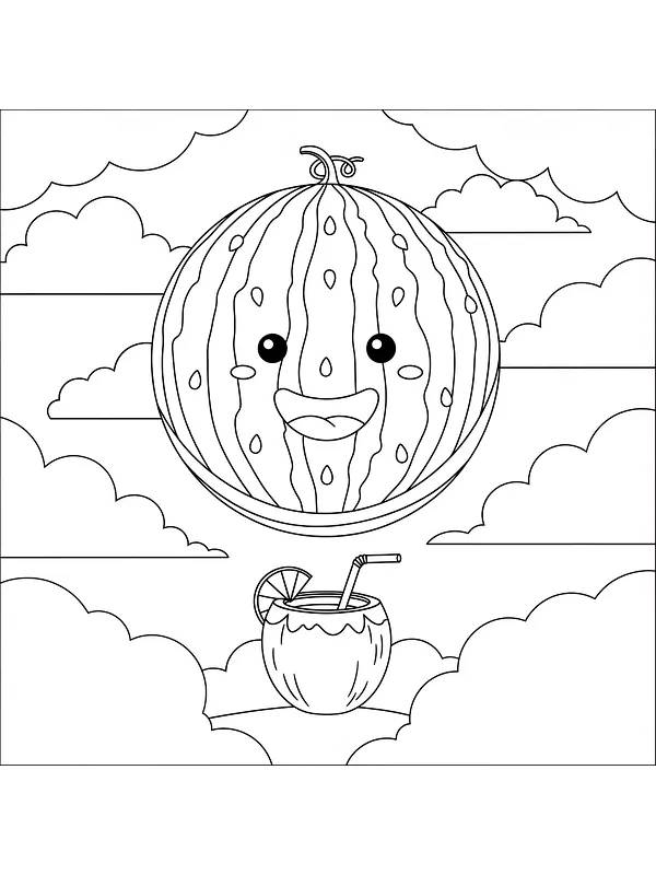 Melon med ansikt blant skyer, underkategori