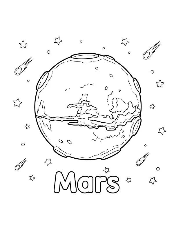 Mars planet romtema, underkategori