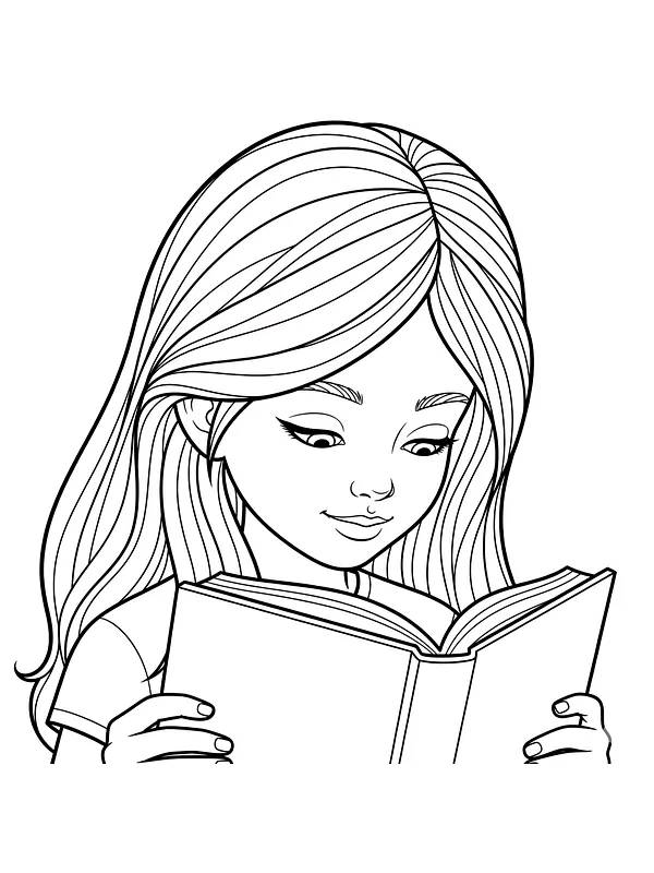 Flicka som läser en bok, underkategori
