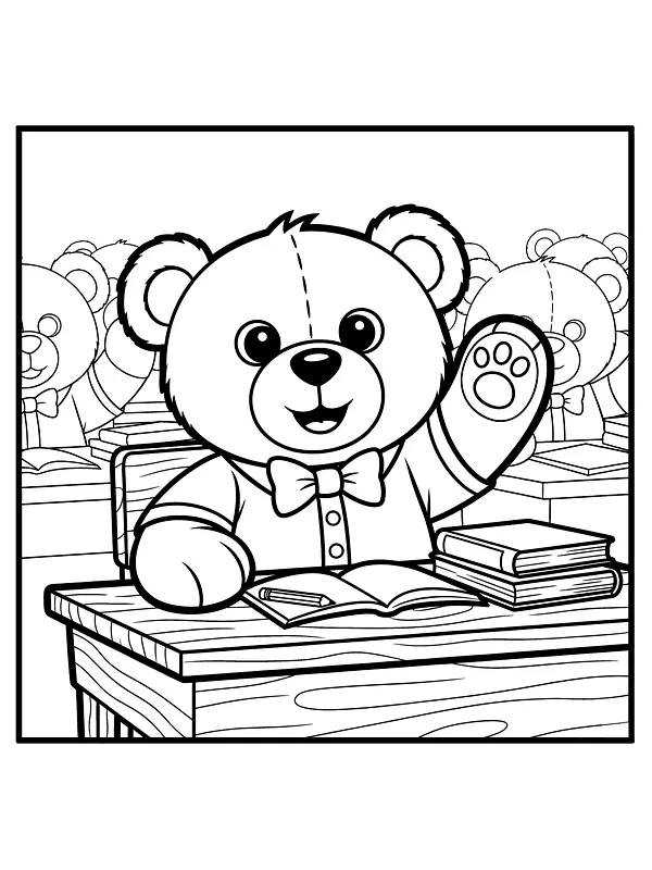 Bär im Klassenzimmer
