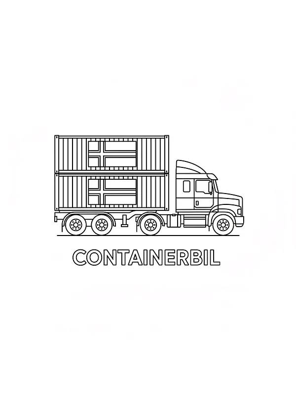 Containerbil foran container, underkategori