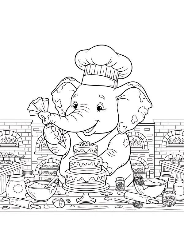 Elefant som baker kake, underkategori