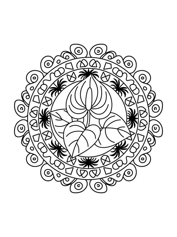 Mandala mit Blumenmuster, Unterkategorie