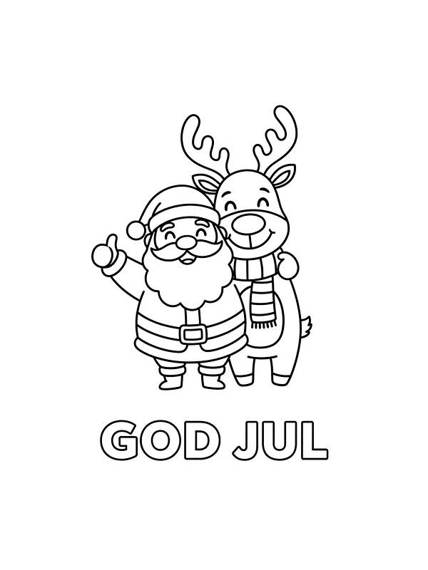 Julenisse med reinsdyr, God Jul, underkategori