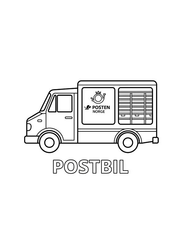 Postbil for fargelegging, underkategori