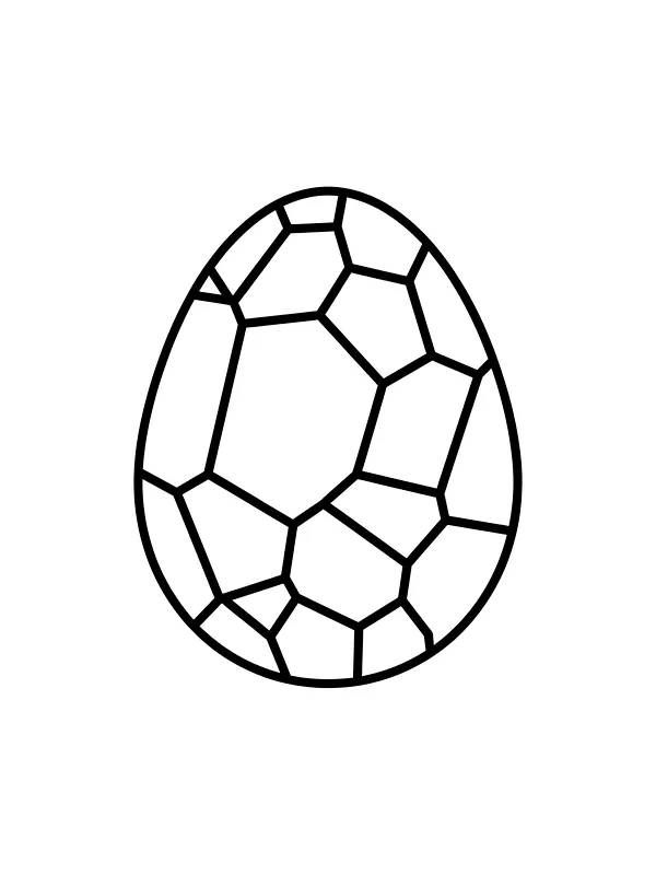 Geometrisk æg med mosaikmønster