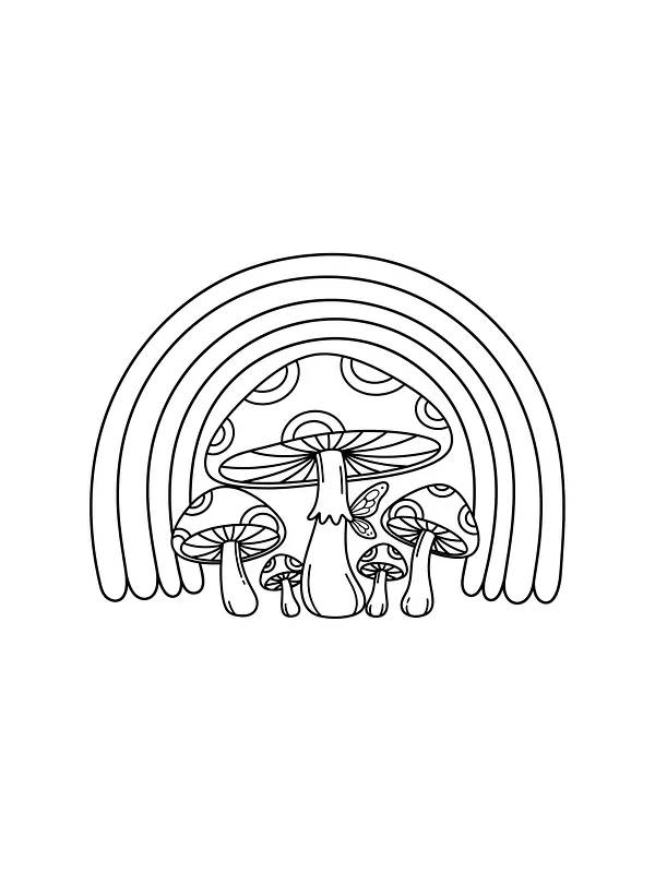 Soppgruppe under regnbue