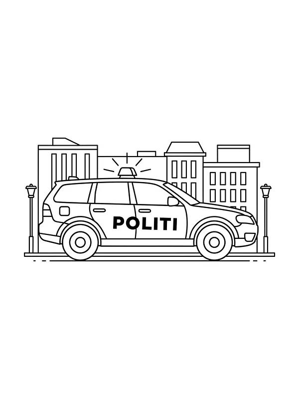 Politibil i bymiljø