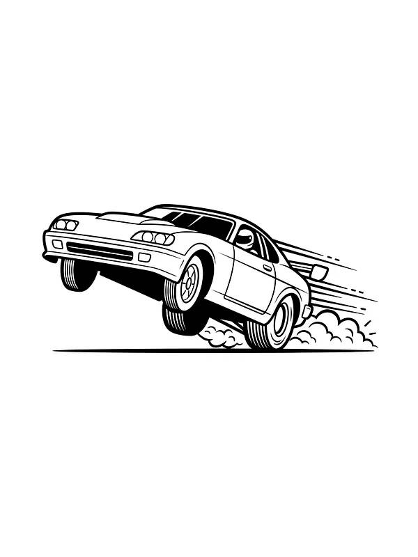 Sportsbil i fart