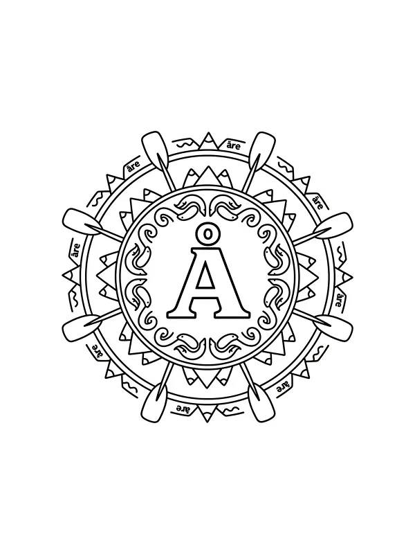 Mandala med Å i midten, underkategori