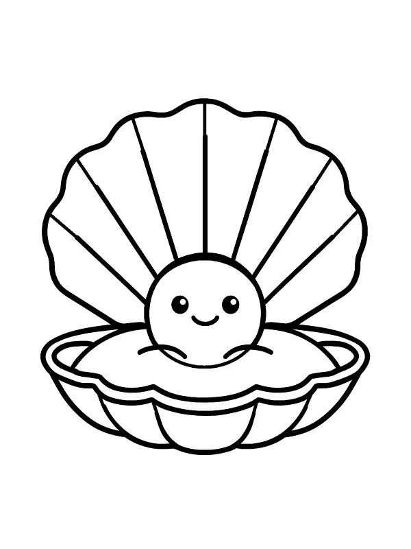 Solfigur i en musling