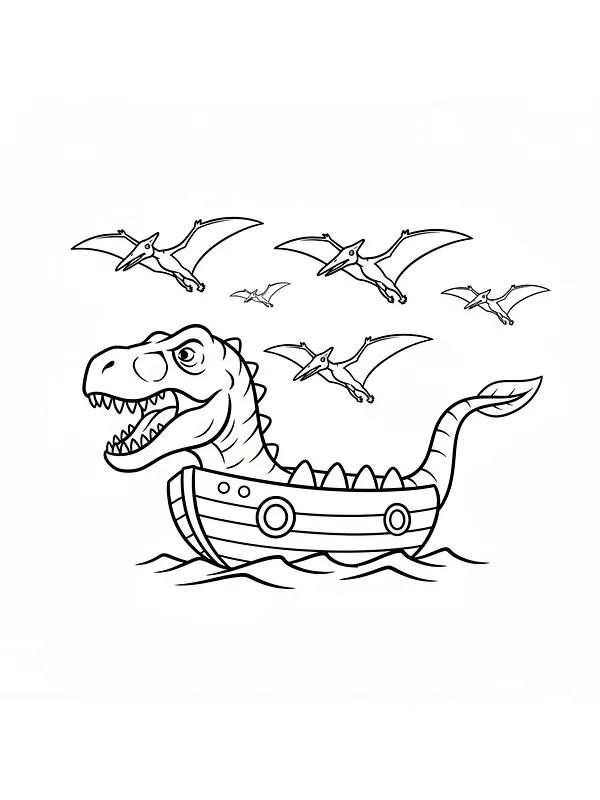 Drachenboot mit fliegenden Dinosauriern, Unterkategorie