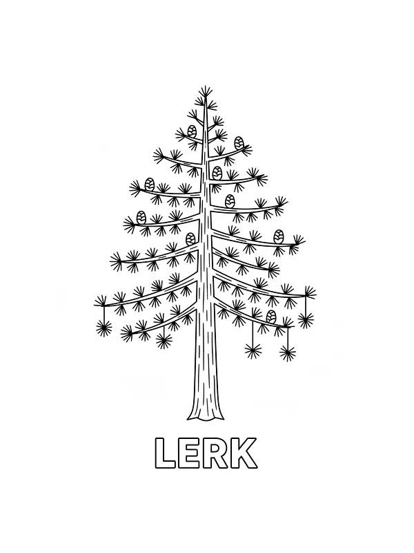 Lerketre i svart-hvitt
