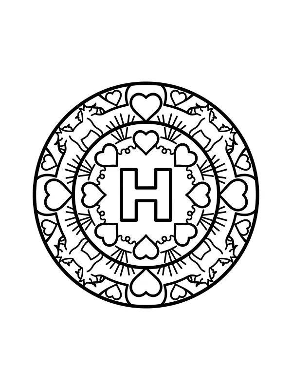 Mandala med hjerter og hester, underkategori