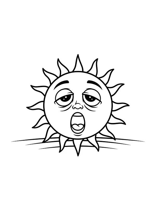 Trøtt sol som gjesper, underkategori