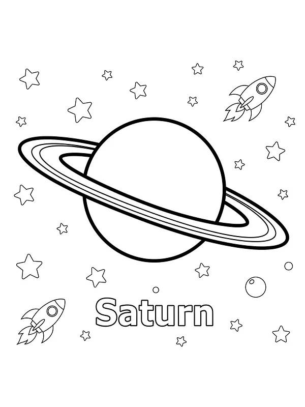 Saturn med ringer og stjerner, underkategori