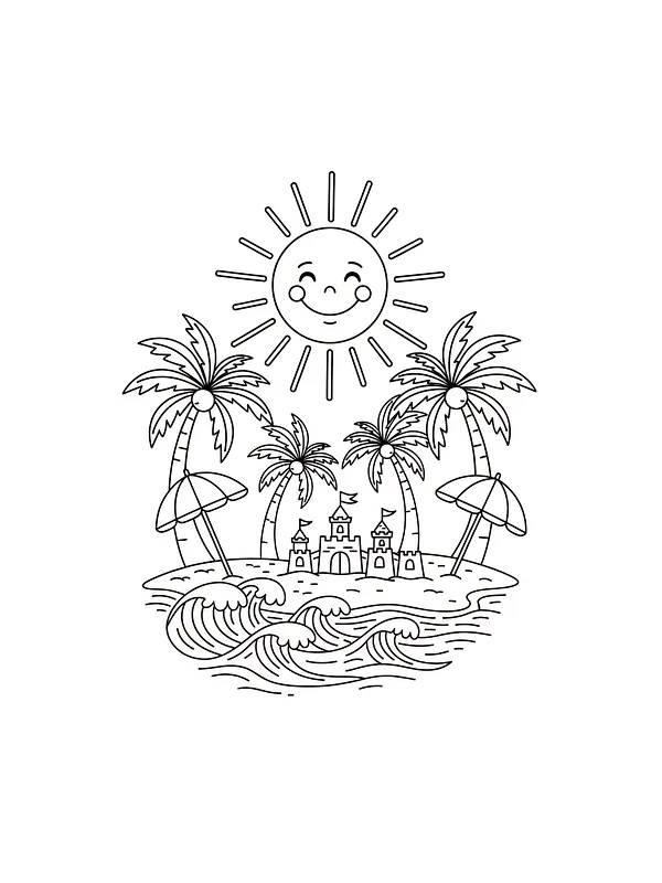 Smilende sol på stranden, underkategori