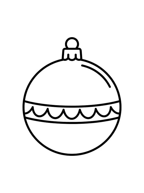 Julekule med enkel design, underkategori
