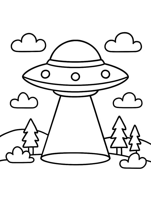 UFO over skov