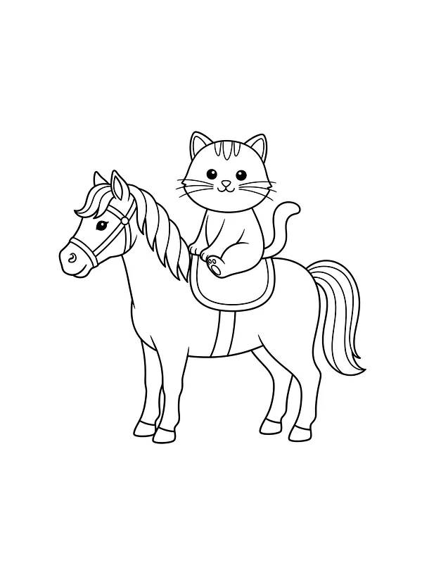 Katt på hest, underkategori