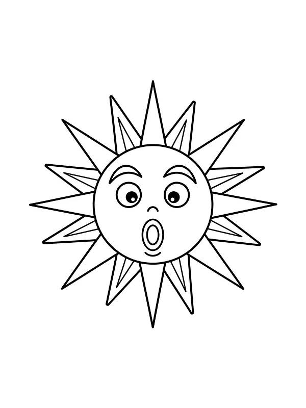 Sol med overrasket ansikt, underkategori