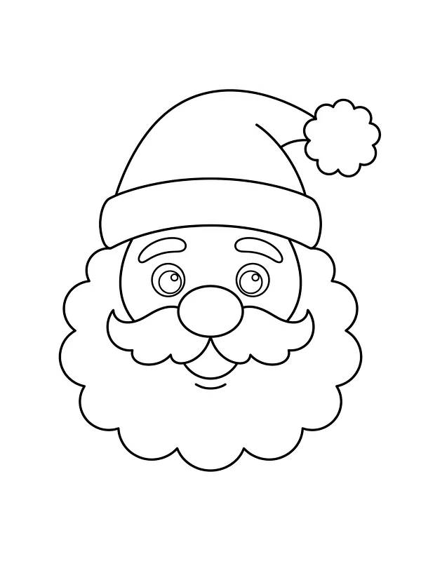 Nisse med spids hue og bølget skæg