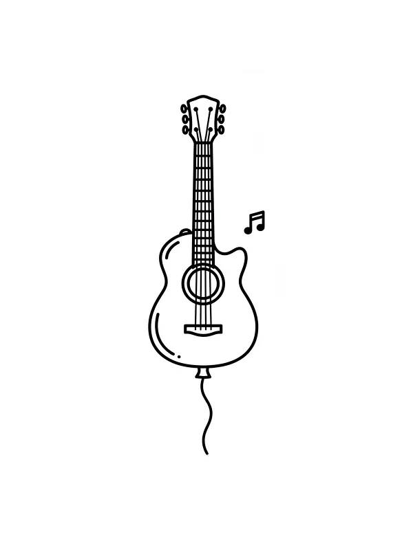 Guitarformet ballon