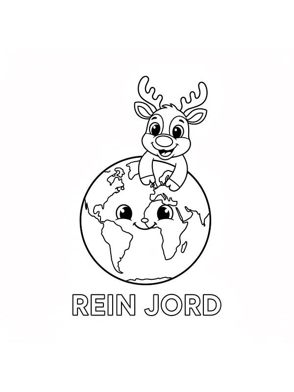 Rensdyr på glad jordklode