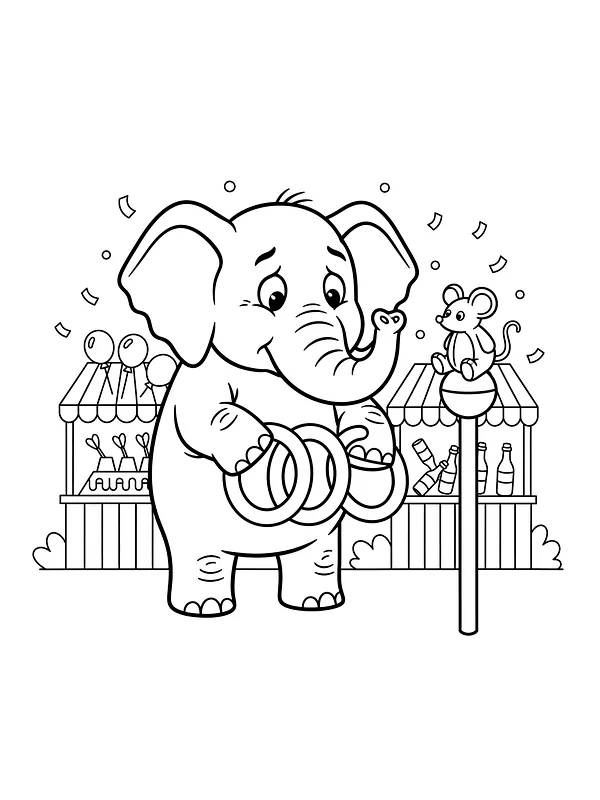 Elefant og mus på sirkus, underkategori