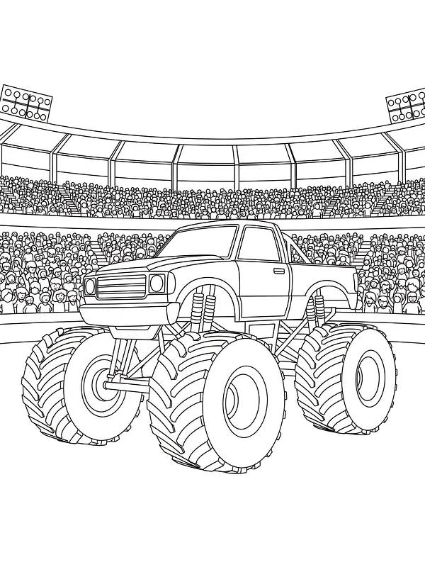 Monstertruck i arena